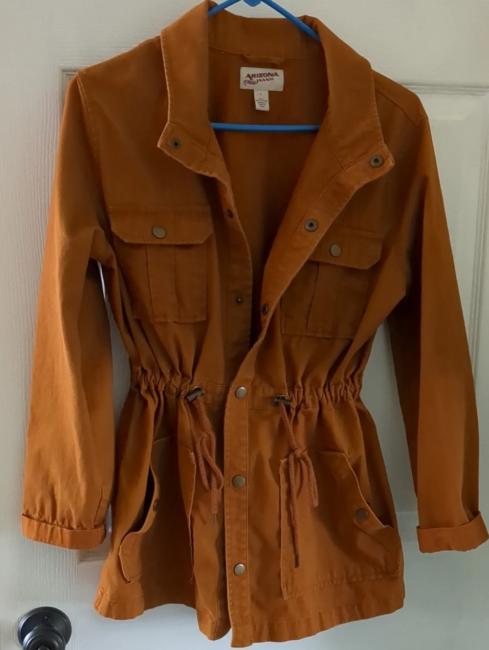Arizona Jean Company Women's Orange Utility Jacket